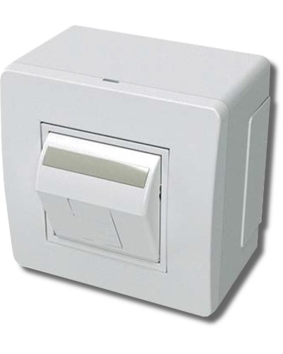 Коробка в сборе с 1 розеткой RJ45, кат.5е, белая (10665): Коробка в сборе в Нижнем Новгороде