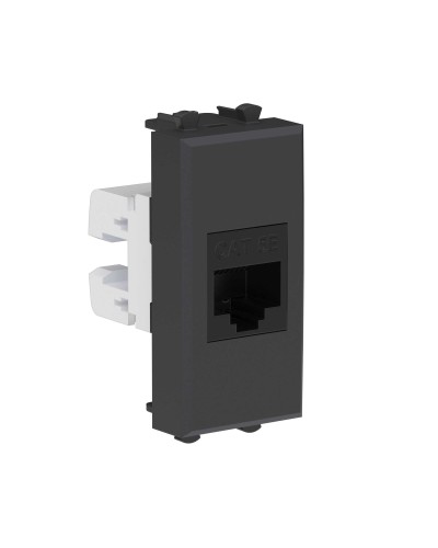 Розетка RJ-45, кат.5E, Avanti, 1 модуль, черный матовый (4412661): Розетка компьютерная модульная в Нижнем Новгороде