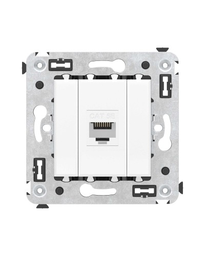 Розетка RJ-45 в стену, кат.5E, Avanti, одинарная, белое облако (4400663). Розетка компьютерная. ДКС в Нижнем Новгороде