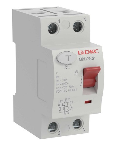YON MAX MDL100 ВДТ, 2P, 30mA, 25A, АС (MDL100-2P2-25-AC). Автоматический выключатель дифференциальный (УЗО). ДКС в Нижнем Новгороде
