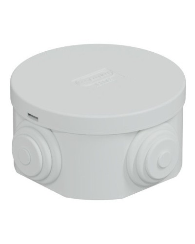 Коробка JBR065 D=65х35, 4 вых., IP44, серая (44004). Коробка монтажная. Экопласт в Нижнем Новгороде