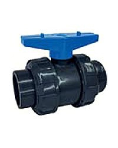 Ecoplast кран шаровый d25 (уплотнение TPV, остальное EPDM) с муфтовым окончанием (49447). Кран шаровый. Экопласт в Нижнем Новгороде