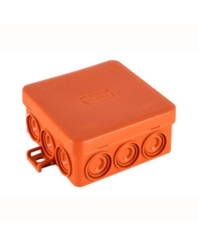 Коробка JBL085 85х85х38, 12 вых., 10P (0,15...2,5мм²) (43365HF). Коробка монтажная, огнестойкая, без галогена. Экопласт в Нижнем Новгороде