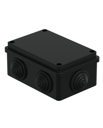 Коробка JBS120 120х80х50, 6 вых., IP55, черная (44008BL-1). Коробка монтажная. Экопласт в Нижнем Новгороде