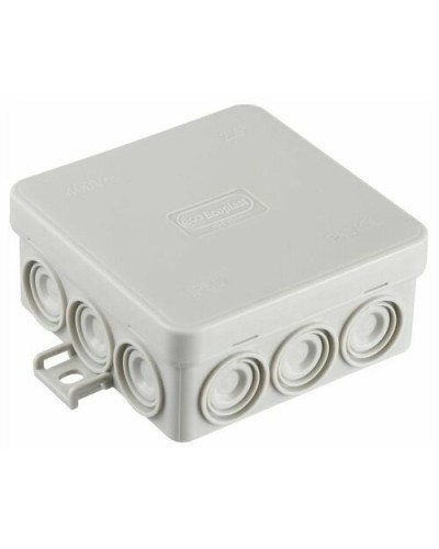 Коробка JBL085 85х85х38, 12 вых., 8P (0,15...2,5мм²) серая (43355HF-GR). Коробка монтажная, огнестойкая, без галогена. Экопласт в Нижнем Новгороде