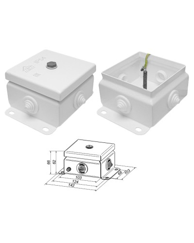 КМ IP55-1010 (без DIN рейки). Коробка монтажная электротехническая. Гефест в Нижнем Новгороде