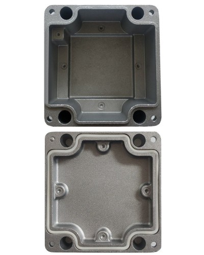МКС Мороз, глухая, IP66/IP68, серый. Коробка коммутационная металлическая. Магнито-Контакт в Нижнем Новгороде