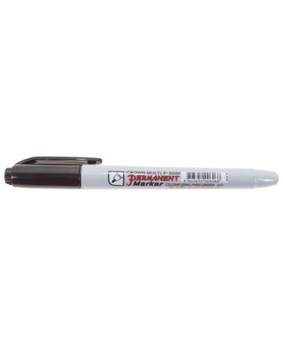 Маркер перманентный Crown «Multi Marker Super Slim» 1 мм, черный, пулевидный (08-8001): Ручка для маркировки в Нижнем Новгороде