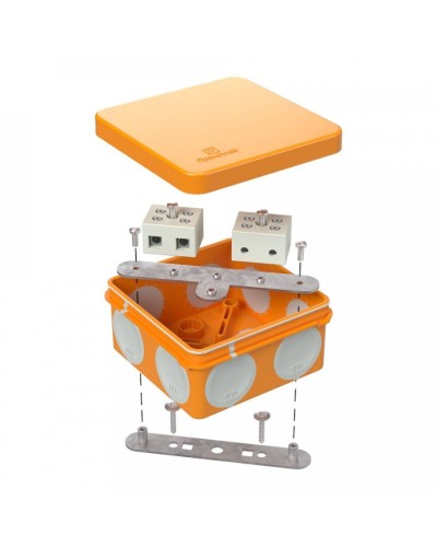 Коробка огнестойкая 80х80х40 (60-0210-FR10.0-4). Коробка огнестойкая для открытой установки. Промрукав в Нижнем Новгороде