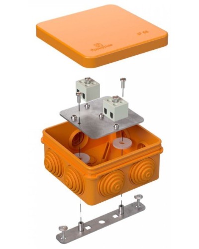 Коробка огнестойкая 80х80х40 (40-0210-FR1.5-4). Коробка огнестойкая для открытой установки. Промрукав в Нижнем Новгороде