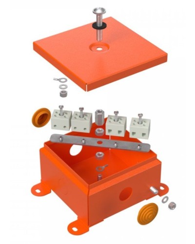 Коробка металлическая огнестойкая 110х110х65 (70-0360-FR2.5-4). Коробка металлическая огнестойкая. Промрукав в Нижнем Новгороде