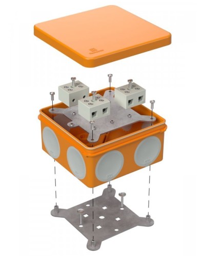 Коробка огнестойкая 100х100х50 (60-0300-FR10.0-6). Коробка огнестойкая для открытой установки. Промрукав в Нижнем Новгороде
