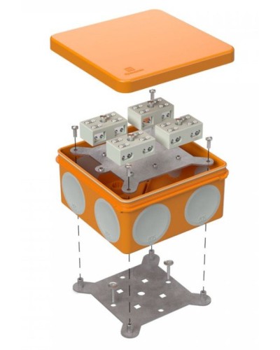 Коробка огнестойкая 100х100х50 (60-0300-FR6.0-4-8-Р Е15-Е60). Коробка огнестойкая для открытой установки. Промрукав в Нижнем Новгороде