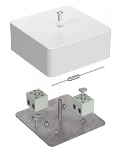 Коробка огнестойкая 75х75х30 (40-0450-FR2.5-4-П). Коробка огнестойкая для открытой установки. Промрукав в Нижнем Новгороде