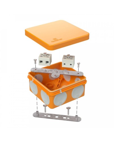 Коробка огнестойкая 80х80х40 (60-0210-FR6.0-4). Коробка огнестойкая для открытой установки. Промрукав в Нижнем Новгороде
