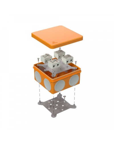 Коробка огнестойкая 100х100х50 (60-0300-FR10.0-8). Коробка огнестойкая для открытой установки. Промрукав в Нижнем Новгороде