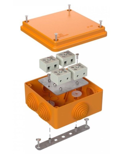 Коробка огнестойкая 100х100х50 для о/п (40-0300-FR2.5-8). Коробка огнестойкая для открытой установки. Промрукав в Нижнем Новгороде