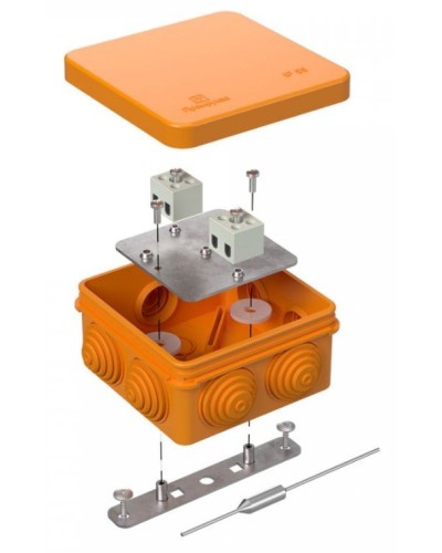 Коробка огнестойкая 80х80х40 (40-0210-FR2.5-4-П). Коробка огнестойкая для открытой установки. Промрукав в Нижнем Новгороде