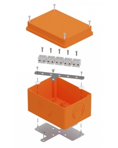 Коробка огнестойкая 150х110х90 E15-E120 для о/п (40-0351-FR2.5-10). Коробка огнестойкая для открытой установки. Промрукав в Нижнем Новгороде