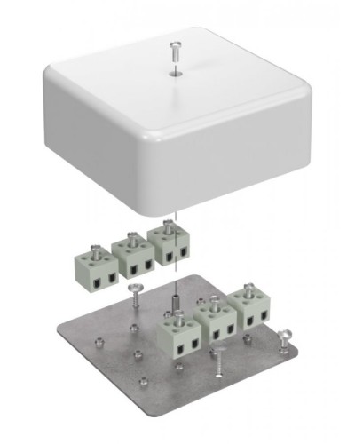 Коробка огнестойкая 103х103х45 (латунь) (40-0470-FR2.5-12-Е60). Коробка огнестойкая для открытой установки. Промрукав в Нижнем Новгороде
