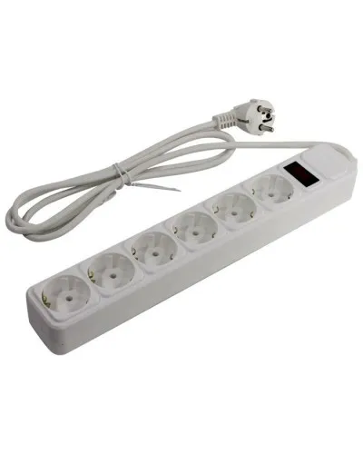 SP6W-118. Сетевой фильтр 6 розеток, 1.8м, белый. 5bites в Нижнем Новгороде