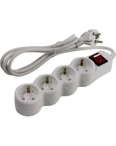 SP4W-118. Сетевой фильтр 4 розетки, 1.8м, белый. 5bites в Нижнем Новгороде