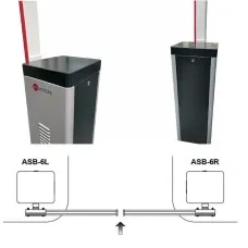 ASB-6R (с прямоугольной стрелой 6,3 метра). Шлагбаум автоматический для правостороннего монтажа. AN-Motors