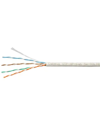 UTP-4P-Cat.5e-SOLID-LSLTx-GY-100 (10945c-5). Кабель «витая пара» (LAN) для структурированных систем связи. CABEUS в Нижнем Новгороде