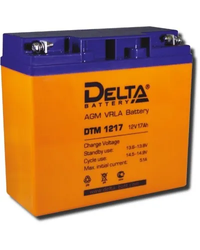 Delta DTM 1217. Аккумулятор герметичный свинцово-кислотный. Delta в Нижнем Новгороде