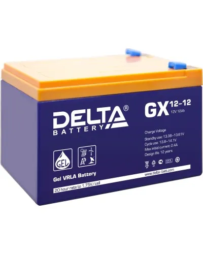 Delta GX 12-12. Аккумулятор герметичный свинцово-кислотный. Delta в Нижнем Новгороде