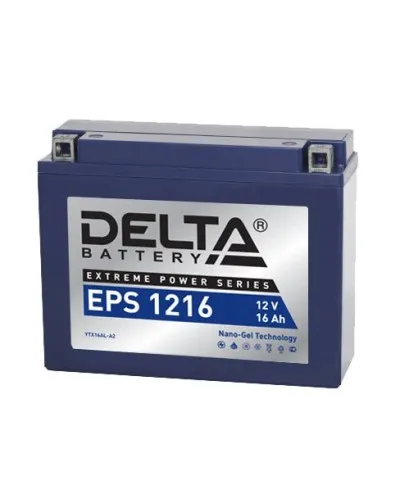 Delta EPS 1216. Аккумулятор герметичный свинцово-кислотный стартерный. Delta в Нижнем Новгороде