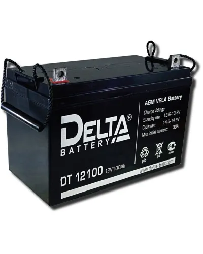 Delta DT 12100. Аккумулятор герметичный свинцово-кислотный. Delta в Нижнем Новгороде