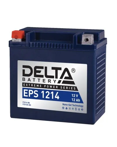 Delta EPS 1214. Аккумулятор герметичный свинцово-кислотный стартерный. Delta в Нижнем Новгороде