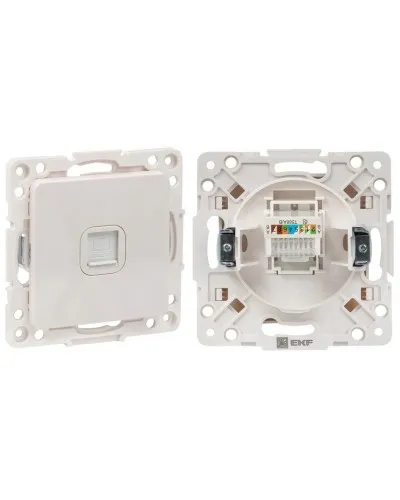 Стокгольм Механизм Розетки RJ-45 1-местной (EYK01-035-10). Механизм Розетки RJ-45 1-местной. EKF в Нижнем Новгороде