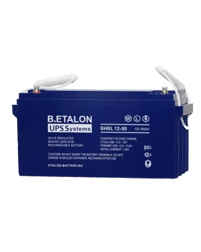 B.ETALON BHRL 12-80. Аккумулятор герметичный свинцово-кислотный. ETALON в Нижнем Новгороде