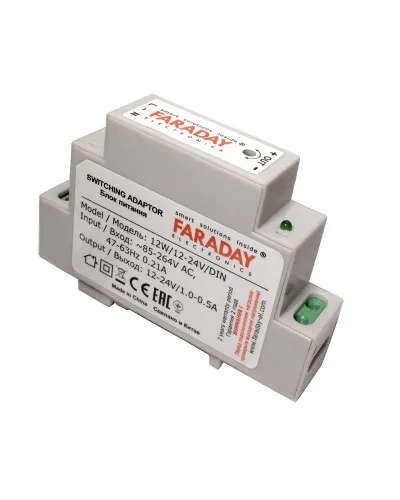 12W/12-24V/DIN. Блок питания. FARADAY в Нижнем Новгороде