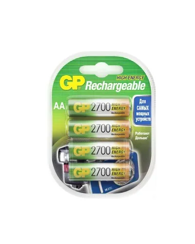 GP 270AAHC AA (GP 270AAHC-2DECRC4), упак. 4 шт.. Перезаряжаемые аккумуляторы. GP Batteries в Нижнем Новгороде