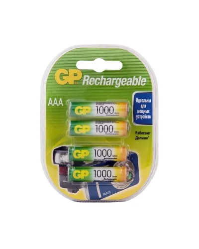 GP 100AAAHC AAA (GP 100AAAHC-2DECRC4), упак. 4 шт.. Перезаряжаемые аккумуляторы. GP Batteries в Нижнем Новгороде
