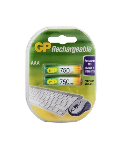GP 75AAAHC AA (GP 75AAAHC-2DECRC2), упак. 2 шт.. Перезаряжаемые аккумуляторы. GP Batteries в Нижнем Новгороде