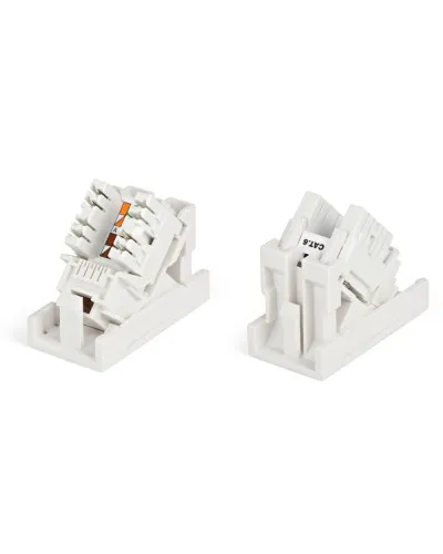 SIP2K-C6-M45-22.5. Вставка 45x22,5 с наклонным модулем RJ-45 категории 6. Hyperline в Нижнем Новгороде