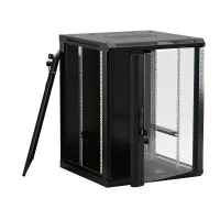 TWB-0445-GP-RAL9004. Шкаф телекоммуникационный 19 настенный 4U. Hyperline