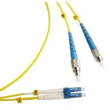 FC-D2-9-FC/UR-LC/UR-H-2M-LSZH-YL. Патч-корд волоконно-оптический FC/UPC-LC/UPC. Hyperline