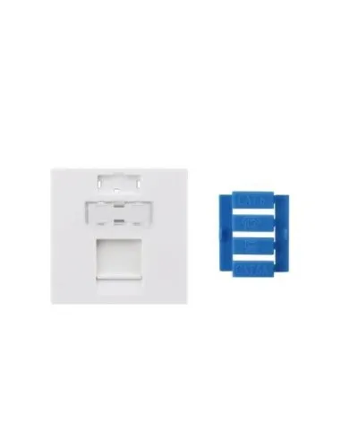 SIP3-1K-M45-45. Вставка 45x45 для 1 модуля Keystone Jack, со шторкой. Hyperline в Нижнем Новгороде