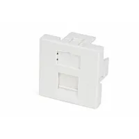 SIP2-1K-M45-45. Вставка 45х45 для 1 модуля формата Keystone Jack, со шторкой. Hyperline