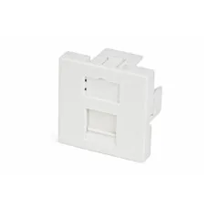 SIP2-1K-M45-45. Вставка 45х45 для 1 модуля формата Keystone Jack, со шторкой. Hyperline