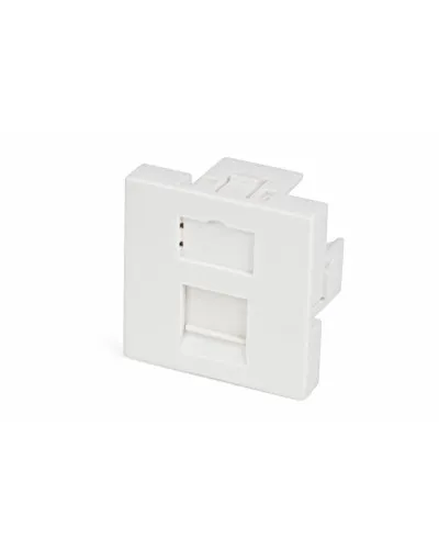 SIP2-1K-M45-45. Вставка 45х45 для 1 модуля формата Keystone Jack, со шторкой. Hyperline в Нижнем Новгороде