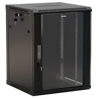 TWB-1266-GP-RAL9004. Шкаф телекоммуникационный 19 настенный 12U. Hyperline