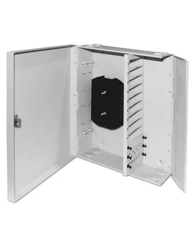 FO-WBX-12xSLT-W140H42-96UN-GY. Кросс оптический настенный. Hyperline в Нижнем Новгороде