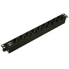 SHE19-9SH-CB. Блок розеток 19. Hyperline