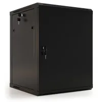 TWB-1266-SR-RAL9004. Шкаф телекоммуникационный 19 настенный 12U. Hyperline